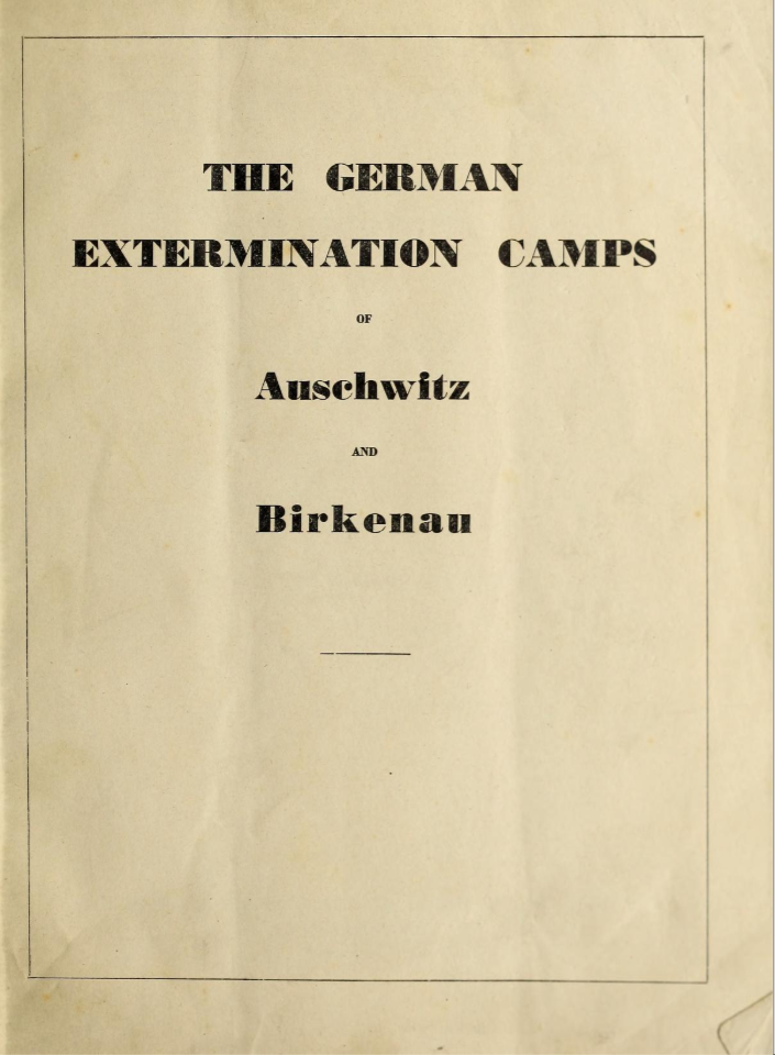 Brochure German Extermination Camps-Auschwitz and Birkenau_Cover