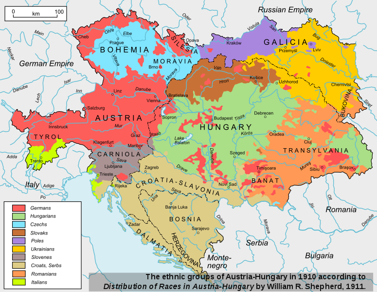 AUSTRIA-HUNGARY_Map_ethnic minorities